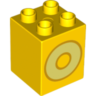 Brick 2X2X2, No. 134 - Bright Yellow