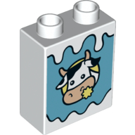Brick 1X2X2, No. 169 - White