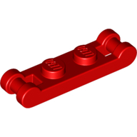 Plate 1X2 W. 2 Shafts Minuscule 3.2 - Bright Red
