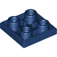 Flat Tile 2X2 Inv. - Earth Blue