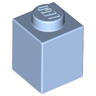 Brick 1X1 - Light Royal Blue