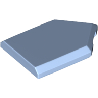 Flat Tile 2X3 W/ Angle - Light Royal Blue