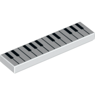 Flat Tile 1X4, No. 142 - White