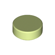 Flat Tile 1X1, Round - Spring Yellowish Green