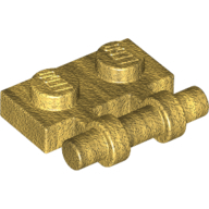 Plate 1X2 W. Stick - Warm Gold