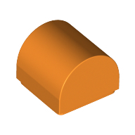 Plate 1X1X2/3, Outside Bow - Bright Orange