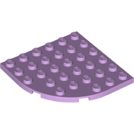 Plate 6X6 W. Bow - Lavender