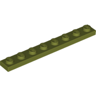 Plate 1X8 - Olive Green