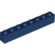 Brick 1X8 - Earth Blue