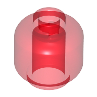 Mini Head - Transparent Red