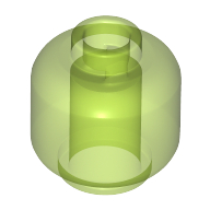 Mini Head - Transparent Bright Green