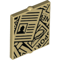 Glass For Frame 1X2X2. No. 7 - Brick Yellow