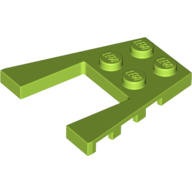 Plate 4X4 W/Angle - Bright Yellowish Green