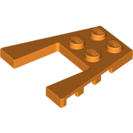 Plate 4X4 W/Angle - Bright Orange