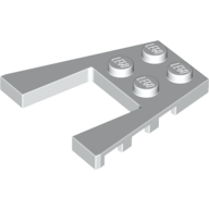 Plate 4X4 W/Angle - White