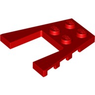 Plate 4X4 W/Angle - Bright Red