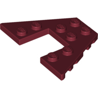 Plate 6X4 W/Angle - Dark Red