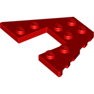 Plate 6X4 W/Angle - Bright Red