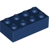 Brick 2X4 - Earth Blue
