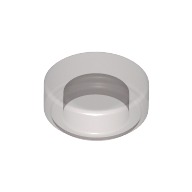 Flat Tile 1X1, Round - Transparent Brown