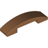 Plate W. Bow 1X4X2/3 - Medium Nougat