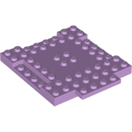 Plate 8X8X6,4, 3 Cut Out, 1 Wing - Lavender