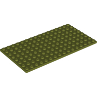 Plate 8X16 - Olive Green
