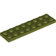 Plate 2X8 - Olive Green