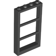 Frame 1X4X6 Tripartite - Black