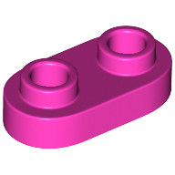 Plate 1X2, Rounded, No. 1 - Bright Purple