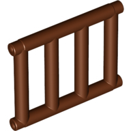 Lattice Plate 1X4X3 - Reddish Brown