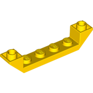 Inverted Roof Tile 6X1X1 - Bright Yellow