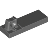 Plate 1X3 W/Stub/Along/U.P. - Dark Stone Grey