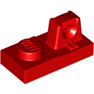 Plate 1X2 W/Stub/Along/Upper P - Bright Red