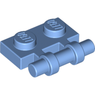 Plate 1X2 W. Stick - Medium Blue