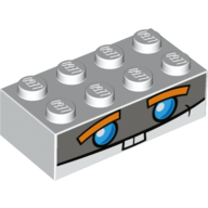 Brick 2X4, No. 1005 - White