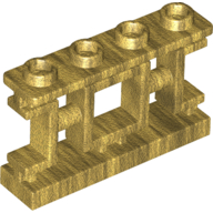 Fence 1X4X2,W/ Shaft, No.1 - Warm Gold