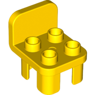 Duplo Chair 2X2X2 - Bright Yellow