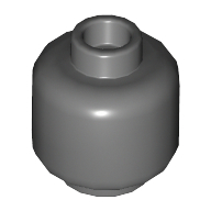 Mini Head - Dark Stone Grey