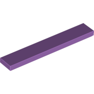 Flat Tile 1X6 - Medium Lavender