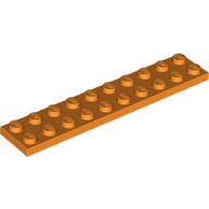 Plate 2X10 - Bright Orange