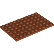 Plate 6X10 - Dark Orange