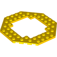 Plate Octagonal 10X10 - Bright Yellow