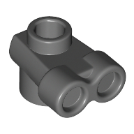 Design Plate, 1X1X2/3, No.1 - Dark Stone Grey