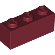 Brick 1X3 - Dark Red