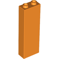 Brick 1X2X5 - Bright Orange