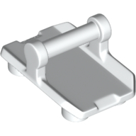 Plate 2X3 W/ Hor. 3,2 Shaft - White