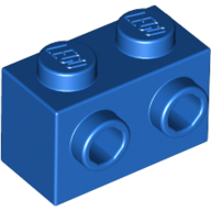 Brick 1X2 W. 2 Knobs - Bright Blue