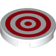Flat Tile 2X2, Round, No. 1079 - White
