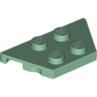Plate 2X4X18Degrees - Sand Green